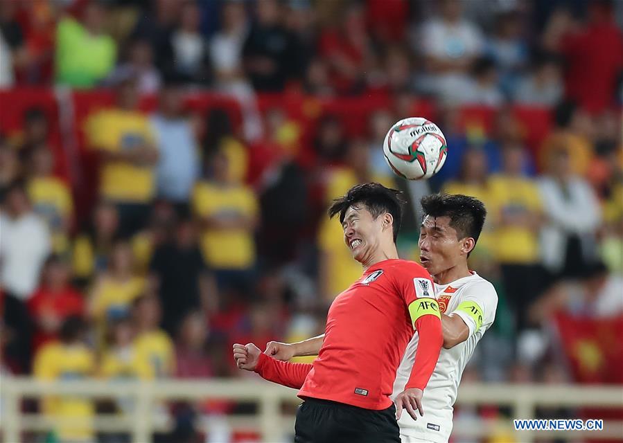 (SP)UAE-ABU DHABI-FOOTBALL-ASIAN CUP-CHN VS KOR