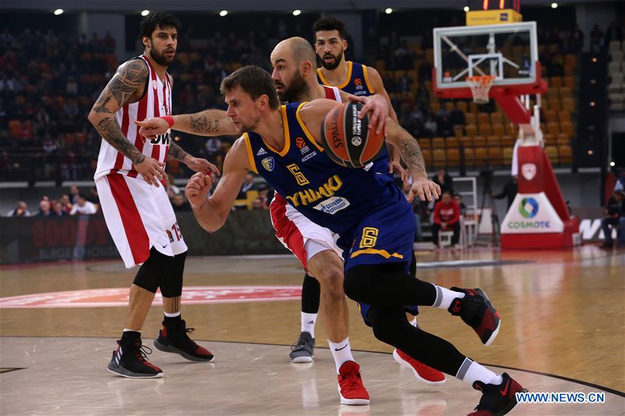 (SP)GREECE-ATHENS-BASKETBALL-EUROLEAGUE-OLYMPIACOS-KHIMKI FC