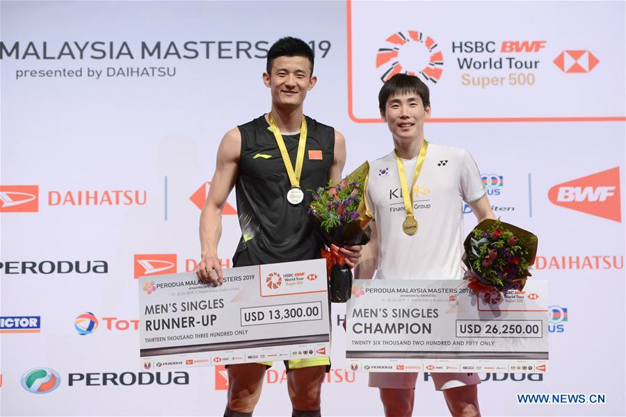 (SP)MALAYSIA-KUALA LUMPUR-BADMINTON-MALAYSIA MASTERS 2019-FINAL