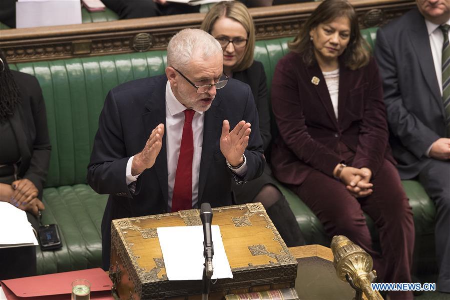 BRITAIN-LONDON-THERESA MAY-BREXIT DEAL-PM QUESTION TIME