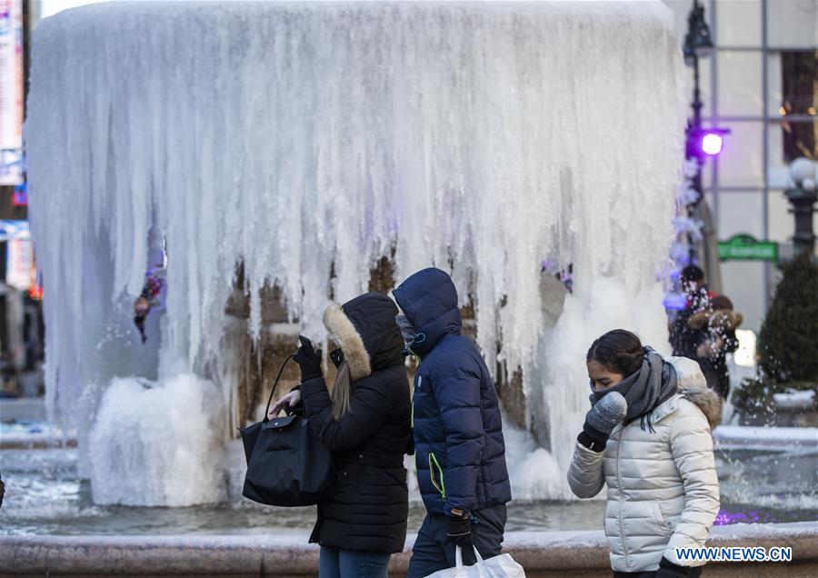 U.S.-NEW YORK-FREEZING WEATHER