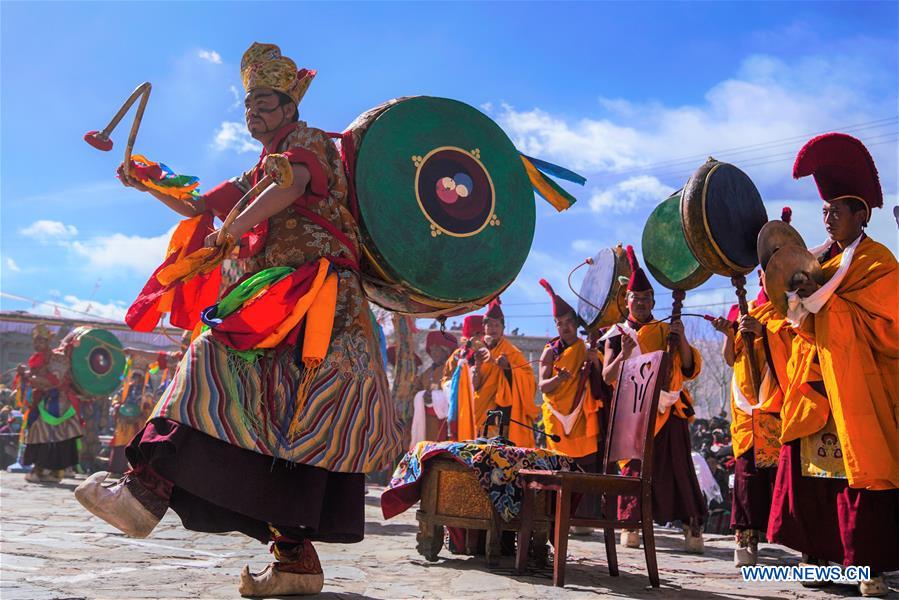 (InTibet) CHINA-TIBET-CHAM DANCE (CN)