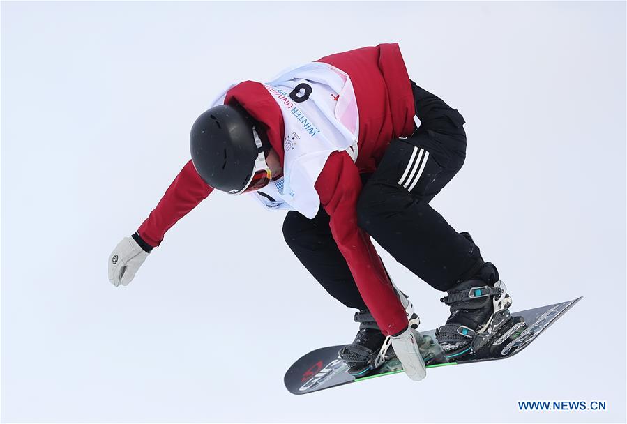 (SP)RUSSIA-KRASNOYARSK-SNOWBOARD-29TH WINTER UNIVERSIADE-MEN'S SLOPESTYLE QUALIFICATION