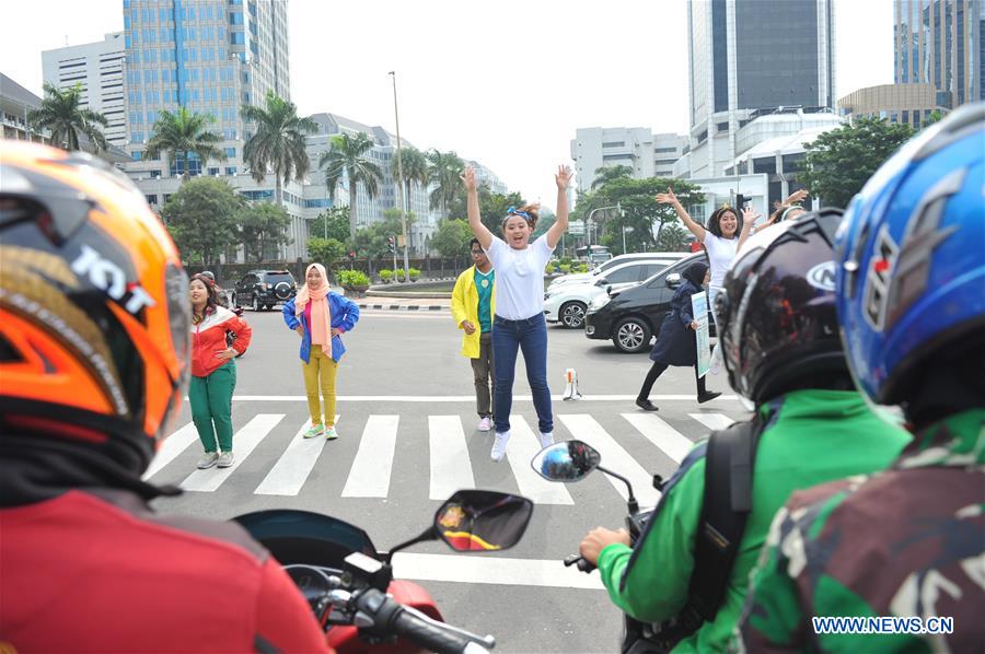 INDONESIA-JAKARTA-ROAD SAFETY-CAMPAIGN