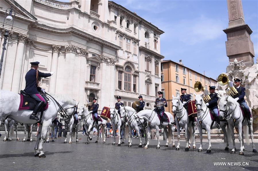 CHINA-ITALY-POLICE-JOINT PATROL