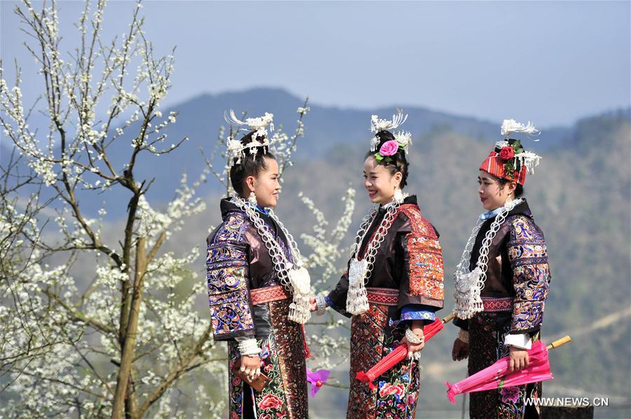 #CHINA-GUIZHOU-MIAO ETHNIC GROUP-SISTERS FESTIVAL (CN)