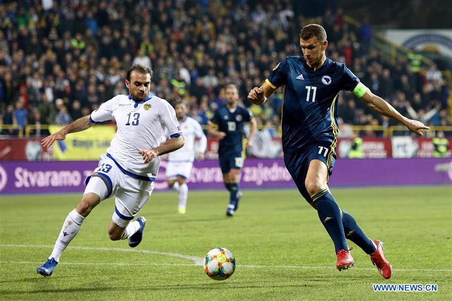 (SP)BOSNIA AND HERZEGOVINA-SARAJEVO-SOCCER-UEFA EURO 2020 QUALIFICATION-BOSNIA AND HERZEGOVINA VS ARMENIA