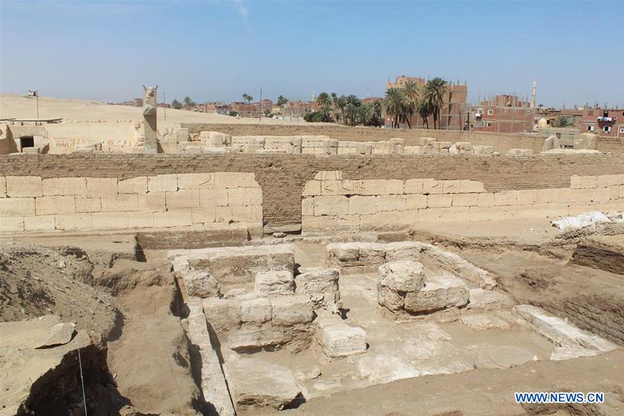 EGYPT-SOHAG-RAMSES II TEMPLE-ROYAL HALL-DISCOVERY