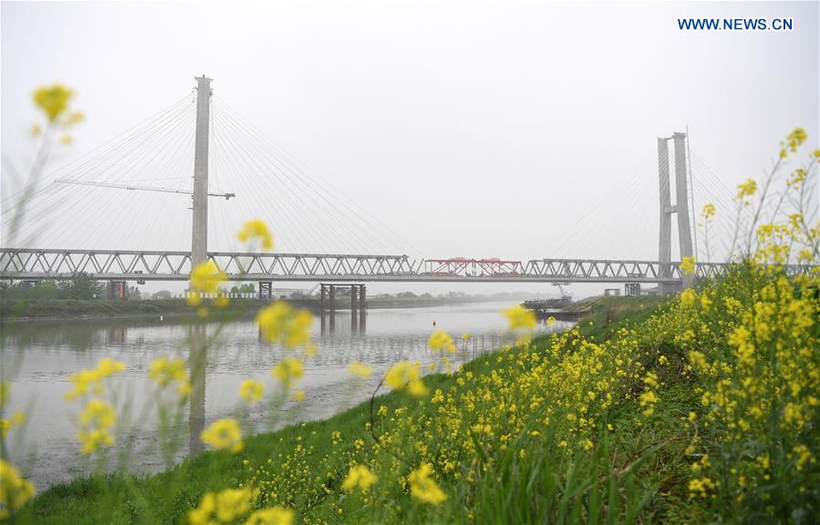 CHINA-ANHUI-RAILWAY BRIDGE-CONSTRUCTION (CN)