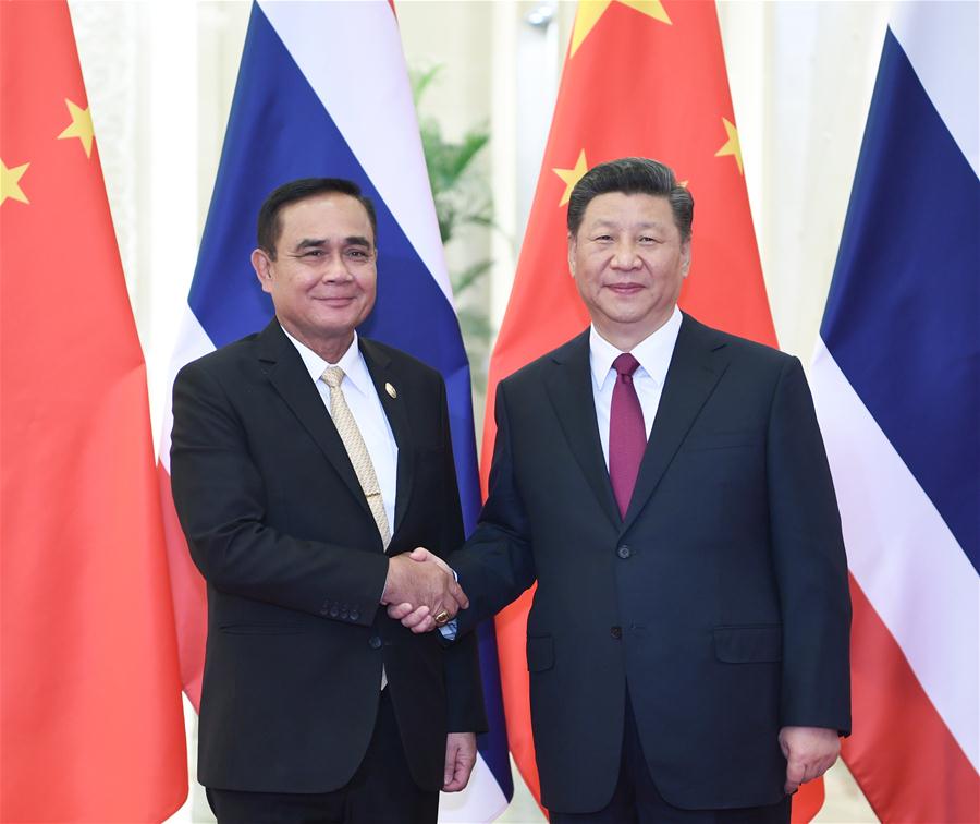 (BRF)CHINA-BEIJING-XI JINPING-THAI PM-MEETING (CN)