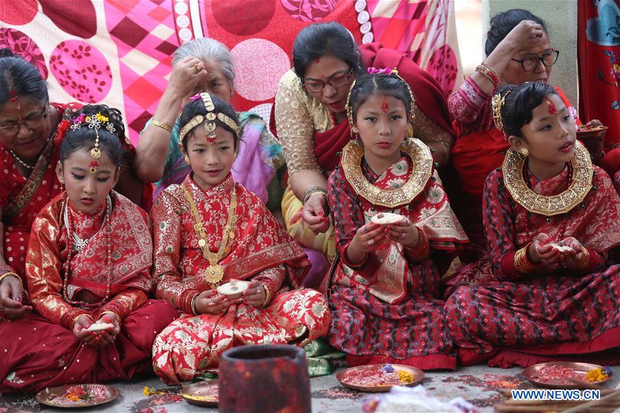 NEPAL-KATHMANDU-BEL BIBAHA-CEREMONY