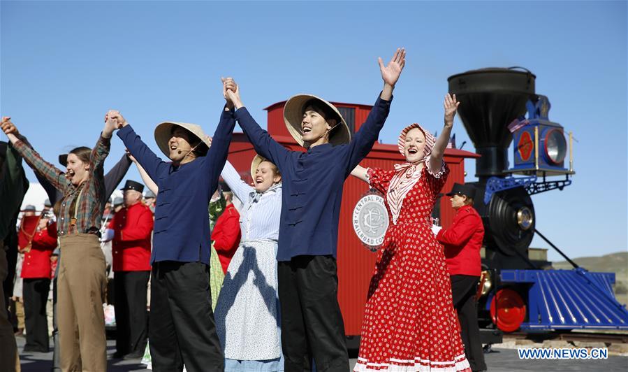 U.S.-SALT LAKE CITY-TRANSCONTINENTAL RAILROAD-ANNIVERSARY