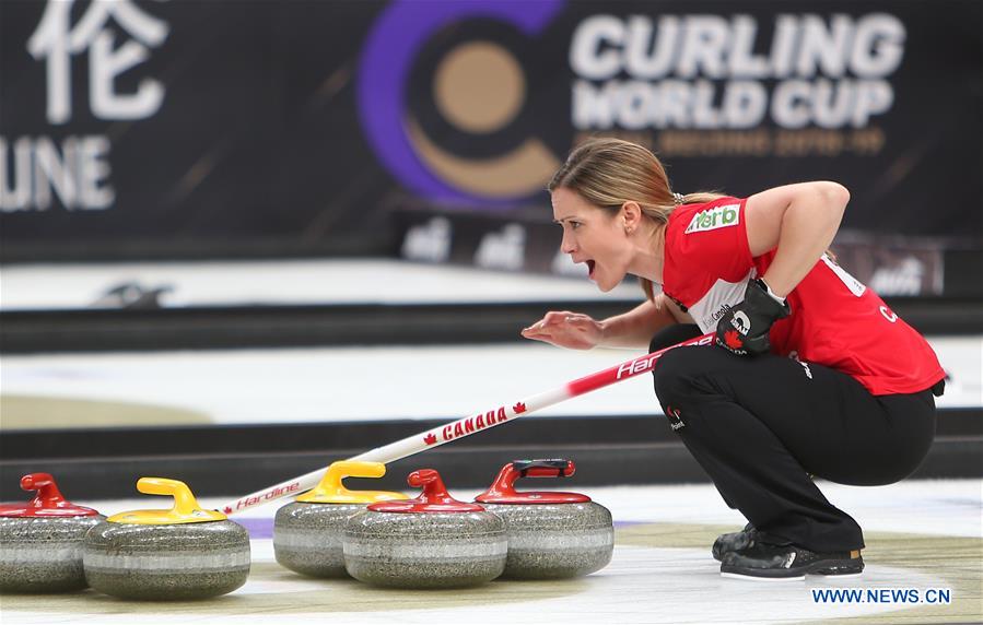 (SP)CHINA-BEIJING-CURLING-WCF WORLD CUP-GRAND FINAL-MIXED DOUBLES FINAL (CN)