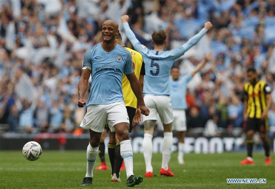 (SP)BRITAIN-LONDON-FOOTBALL-FA CUP-FINAL-MAN CITY VS WATFORD