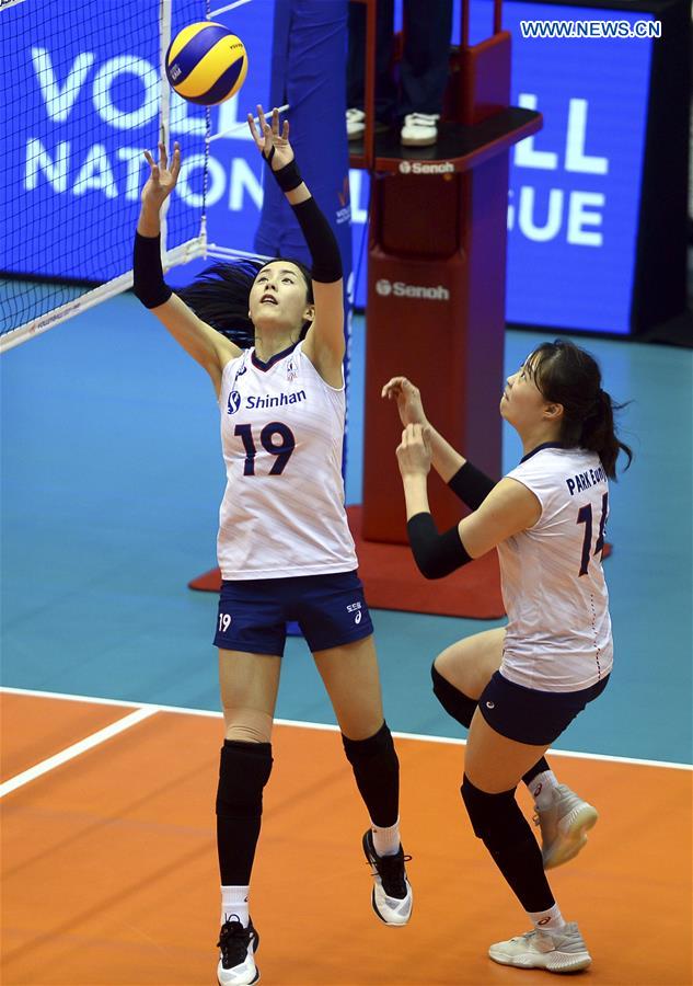 (SP)CHINA-MACAO-VOLLEYBALL-NATIONS LEAGUE-KOR VS BEL