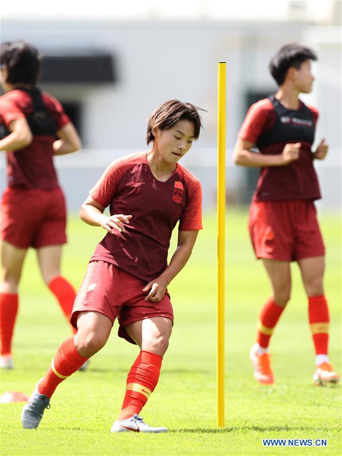 (SP)FRANCE-FOUGERES-2019 FIFA WOMEN'S WORLD CUP-CHINA-TRAINING SESSION