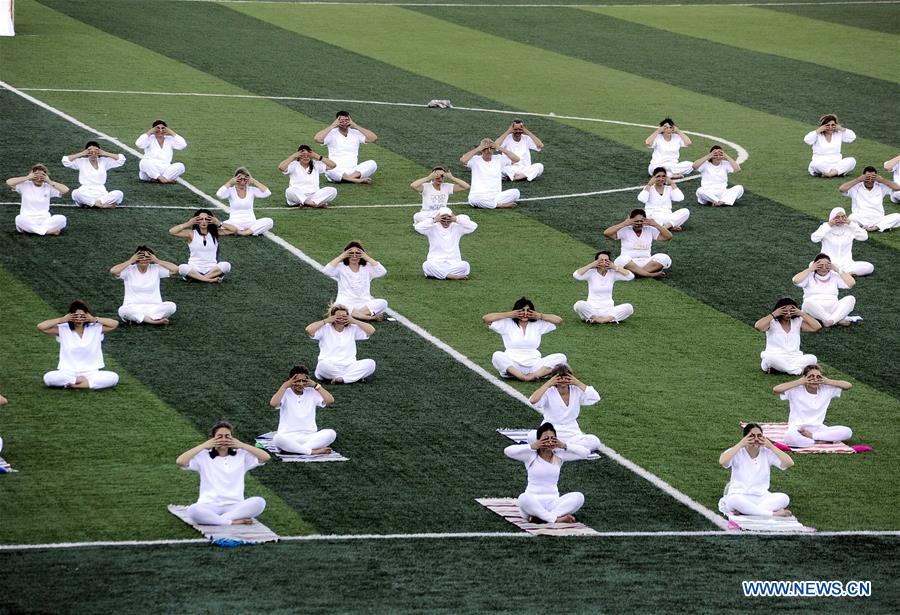 SYRIA-DAMASCUS-INTERNATIONAL YOGA DAY