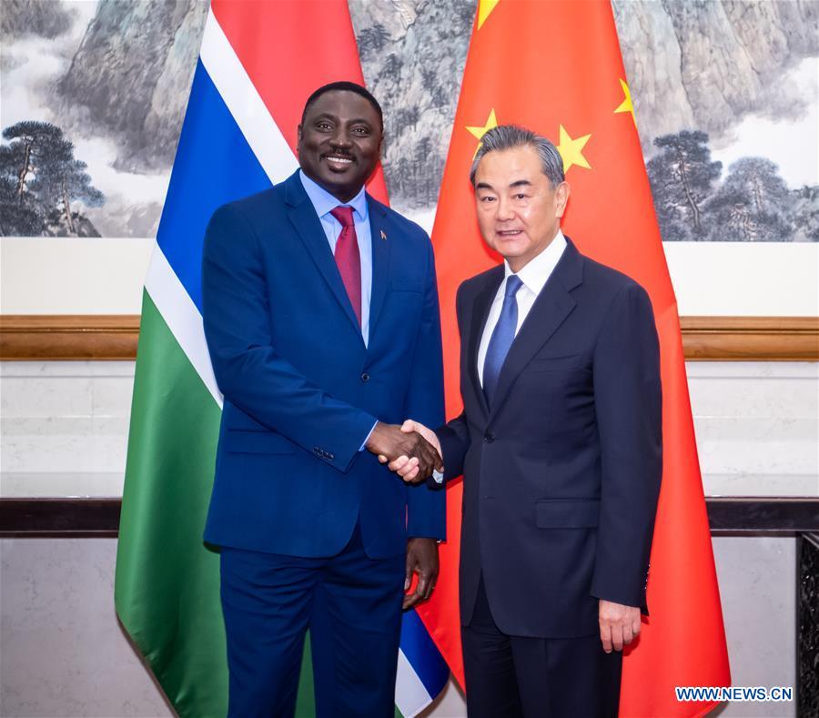 CHINA-BEIJING-WANG YI-GAMBIA-FM-MEETING (CN)