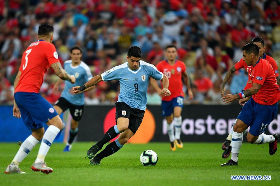 (SP)BRAZIL-RIO DE JANEIRO-FOOTBALL-COPA AMERICA-URUGUAY VS CHILE