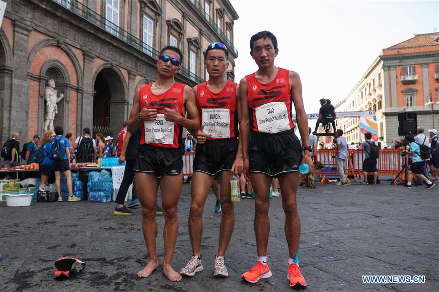 (SP)ITALY-NAPLES-SUMMER UNIVERSIADE-ATHLETICS-MEN'S HALF MARATHON-FINAL