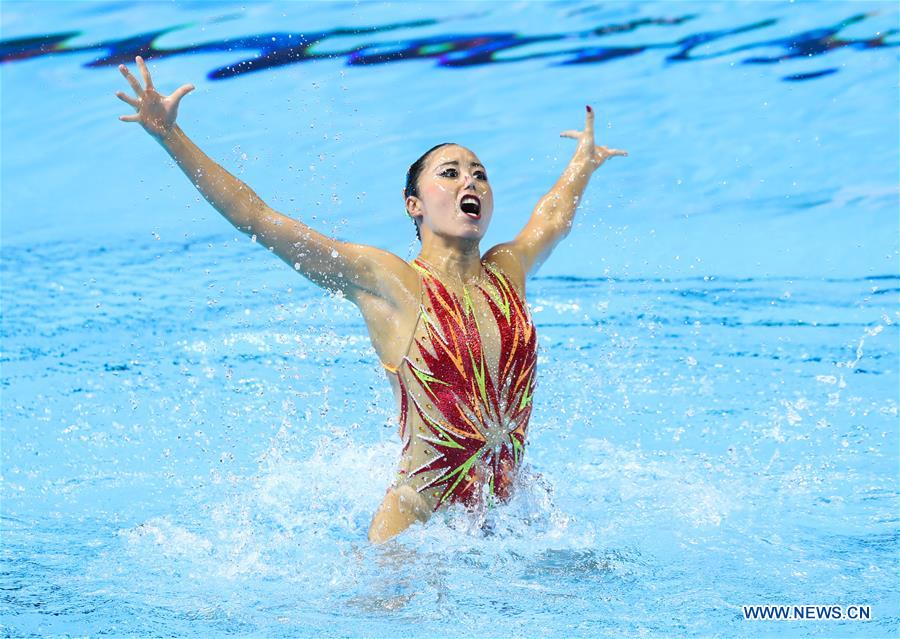 (SP)SOUTH KOREA-GWANGJU-FINA WORLD CHAMPIONSHIPS-ARTISTIC SWIMMING-WOMEN'S SOLO TECHNICAL FINAL