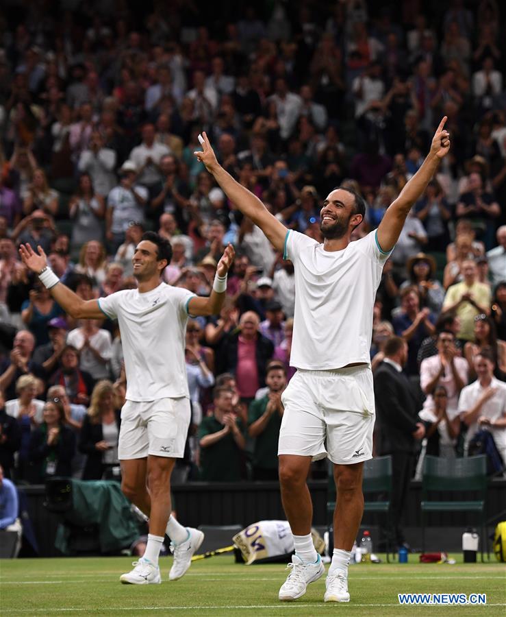 (SP)BRITAIN-LONDON-TENNIS-WIMBLEDON-MEN'S DOUBLES-FINAL-DAY 12