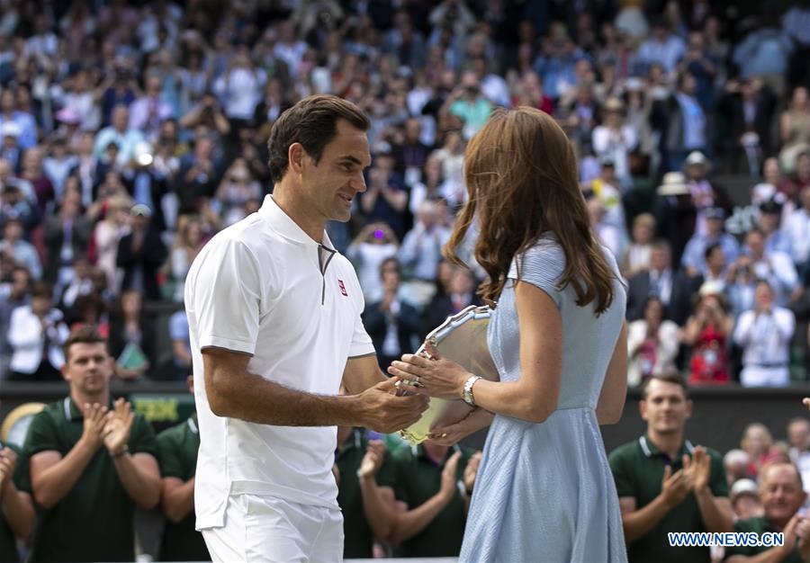 (SP)BRITAIN-LONDON-TENNIS-WIMBLEDON CHAMPIONSHIPS 2019-MEN'S SINGLES-FINAL