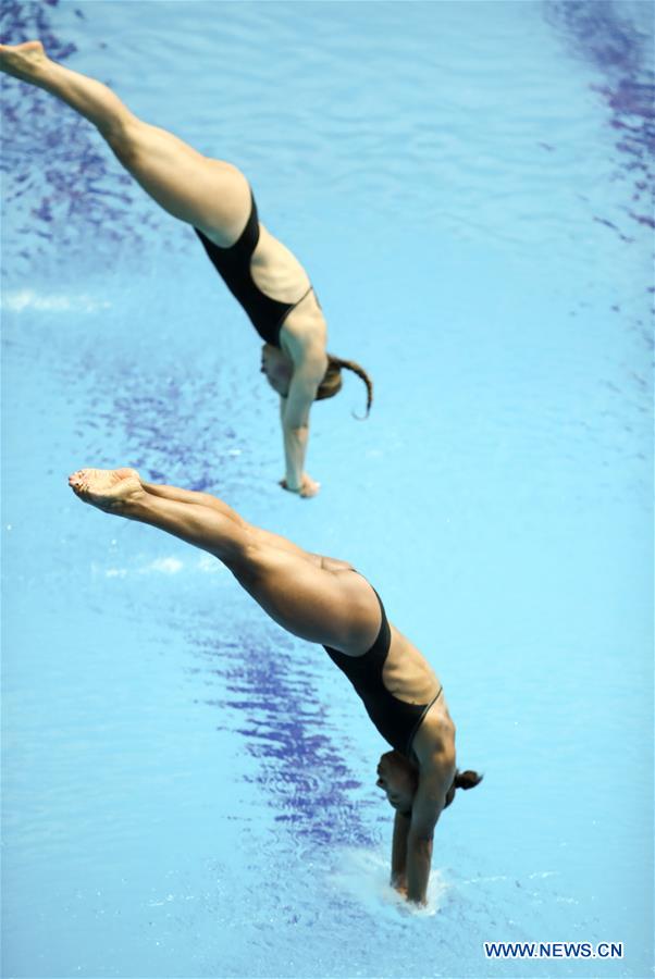 (SP)SOUTH KOREA-GUANGJU-FINA WORLD CHAMPIONSHIPS-WOMEN'S 3M SYNCHRO SPRINGBOARD