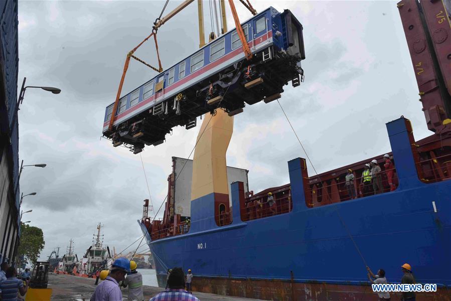 SRI LANKA-COLOMBO-RAILWAY-CHINESE TRAIN-IMPORT