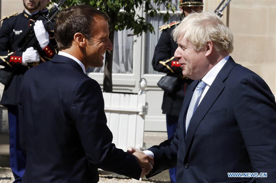 FRANCE-PARIS-BRITISH PM-BORIS JOHNSON-VISIT