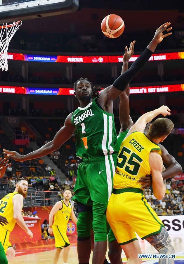 (SP)CHINA-DONGGUAN-BASKETBALL-FIBA WORLD CUP-GROUP H-AUSTRALIA VS SENEGAL (CN)