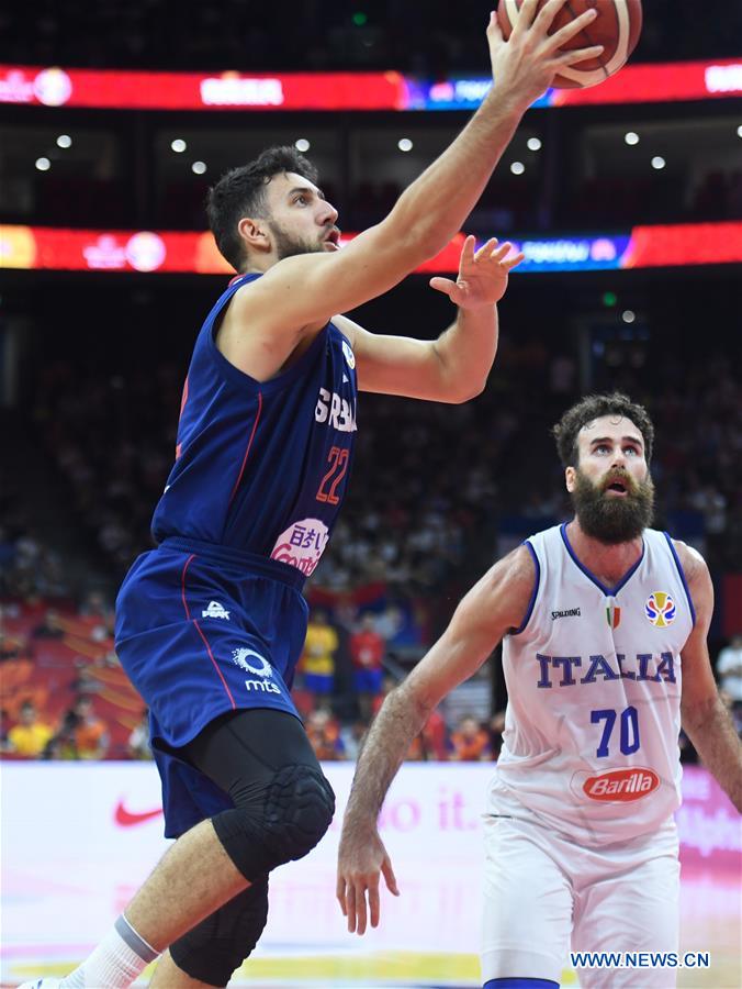 (SP)CHINA-FOSHAN-BASKETBALL-FIBA WORLD CUP-GROUP D- ITALY VS SERBIA (CN)