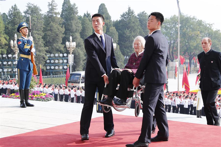 CHINA-BEIJING-NATIONAL MEDALS-HONORARY TITLES-PRC FOUNDING-70TH ANNIVERSARY (CN)