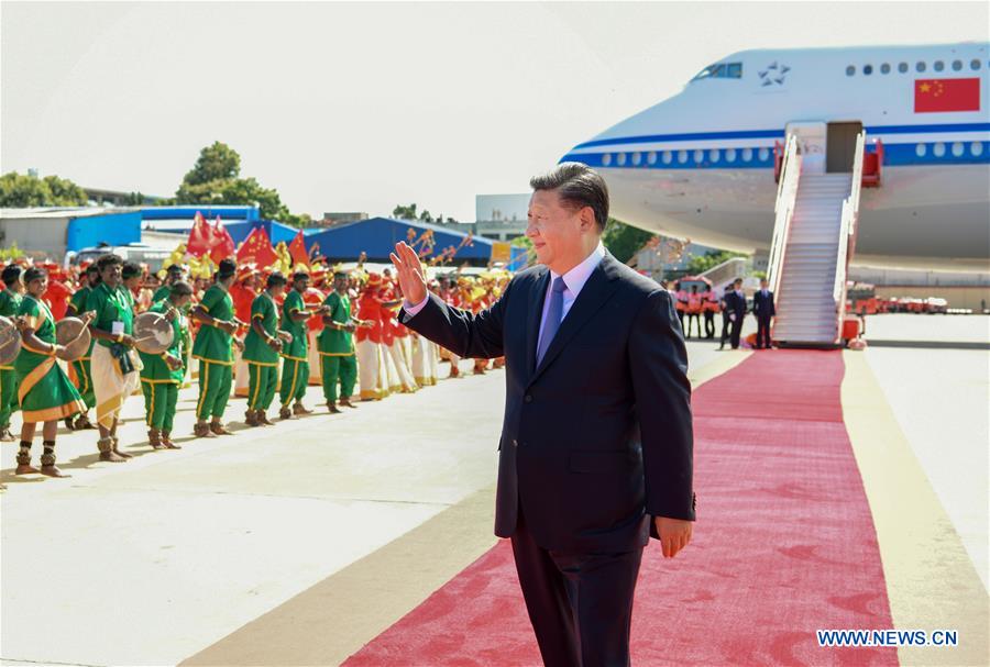 INDIA-CHENNAI-CHINA-XI JINPING-ARRIVAL