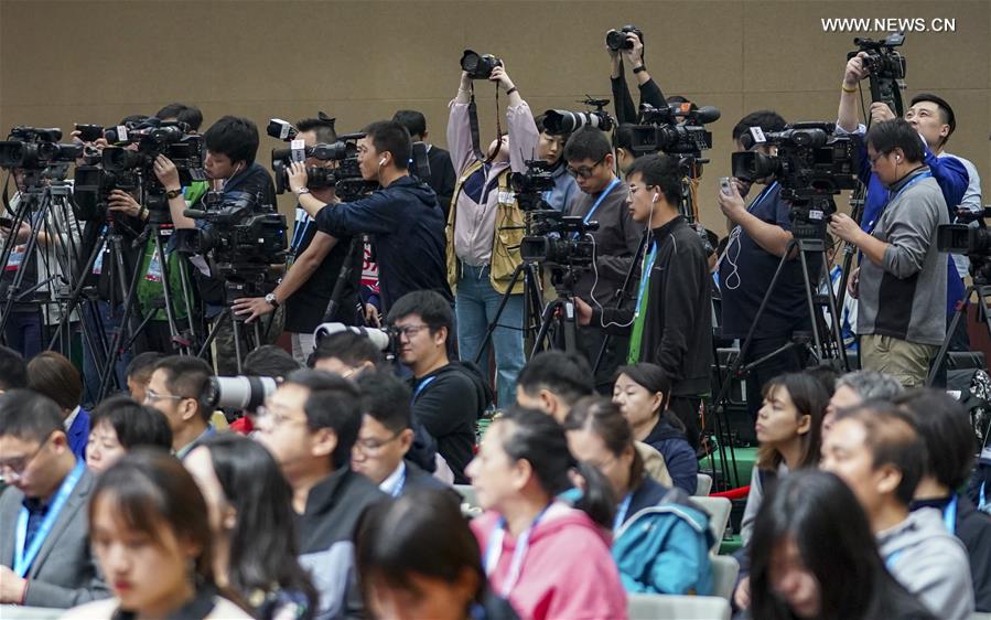 (SP)CHINA-WUHAN-7TH MILITARY WORLD GAMES-MAIN MEDIA CENTER