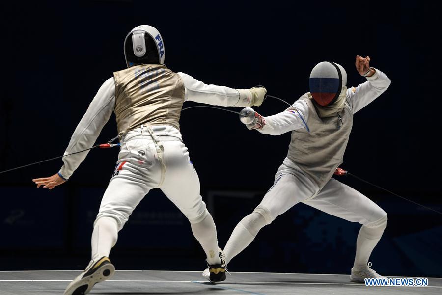 (SP)CHINA-WUHAN-7TH MILITARY WORLD GAMES-FENCING-MEN INDIVIDUAL FOIL(CN)