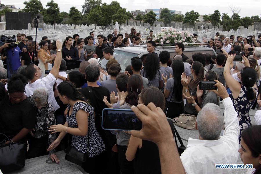 CUBA-HAVANA-BALLERINA-ALICIA ALONSO-PAYING RESPECT