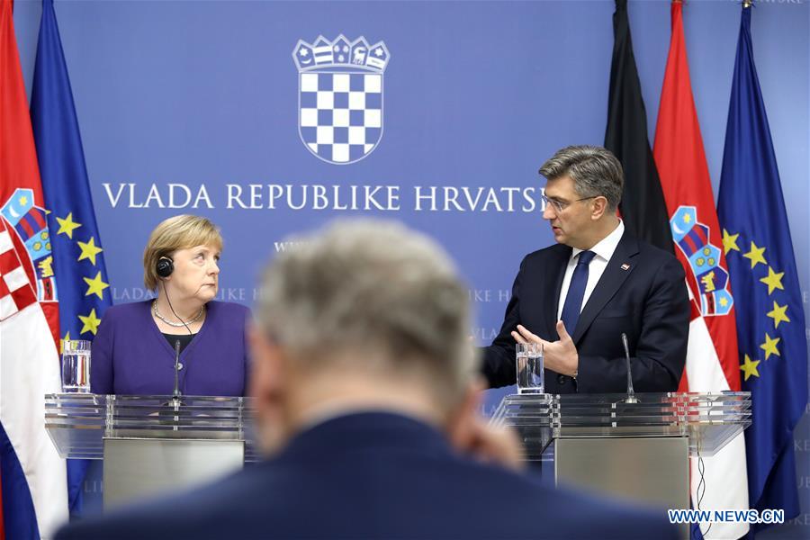 CROATIA-ZAGREB-ANGELA MERKEL-VISIT