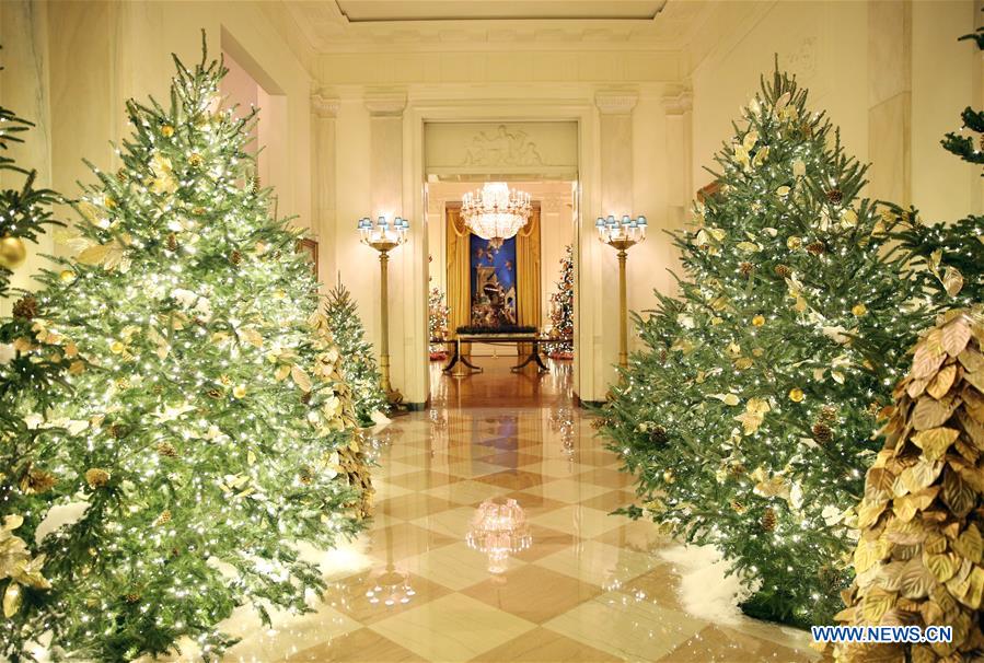 U.S.-WASHINGTON D.C.-WHITE HOUSE-CHRISTMAS-DECORATIONS