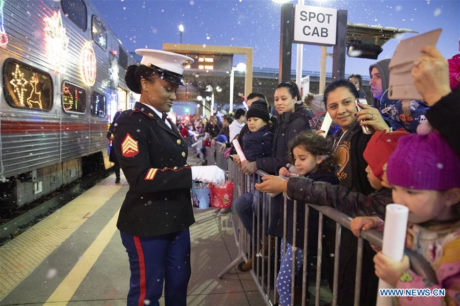 U.S.-SAN FRANCISCO-MILLBRAE-CHRISTMAS TRAIN