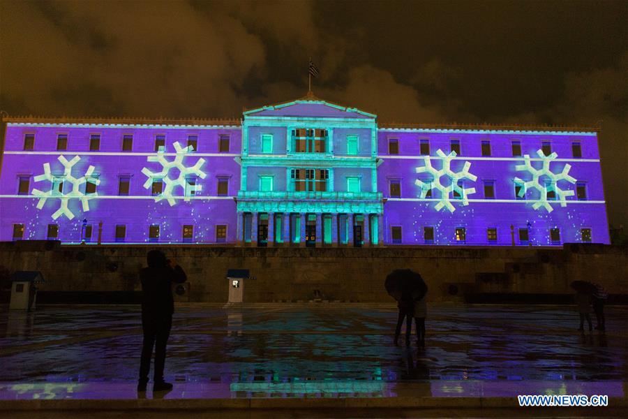 GREECE-ATHENS-CHRISTMAS TREE-LIGHTING CEREMONY