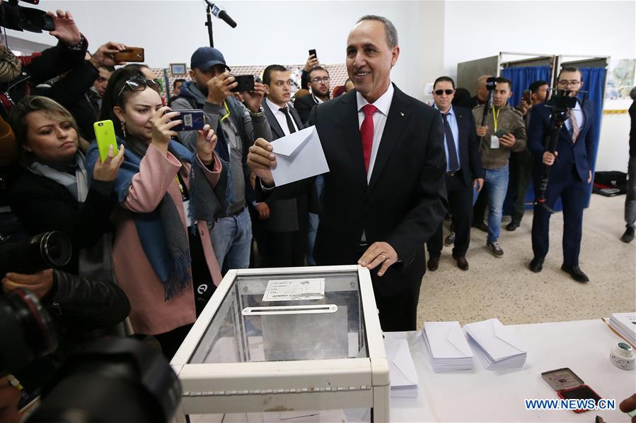 ALGERIA-ALGIERS-PRESIDENTIAL ELECTION-VOTE-CANDIDATES