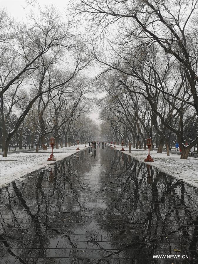 (BeijingCandid) CHINA-BEIJING-WINTER-TEMPLE OF HEAVEN (CN)