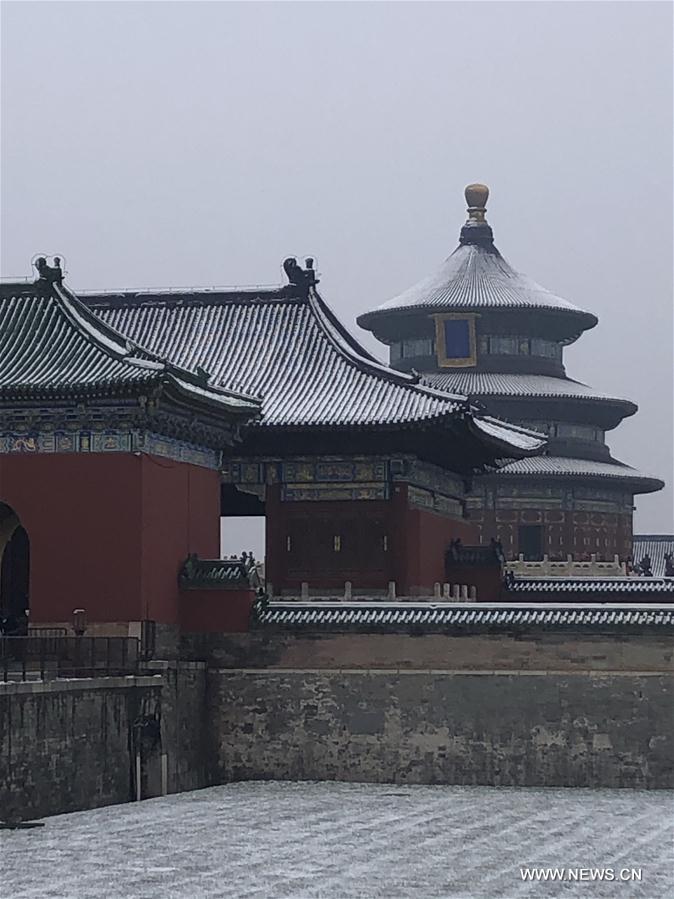 (BeijingCandid) CHINA-BEIJING-WINTER-TEMPLE OF HEAVEN (CN)