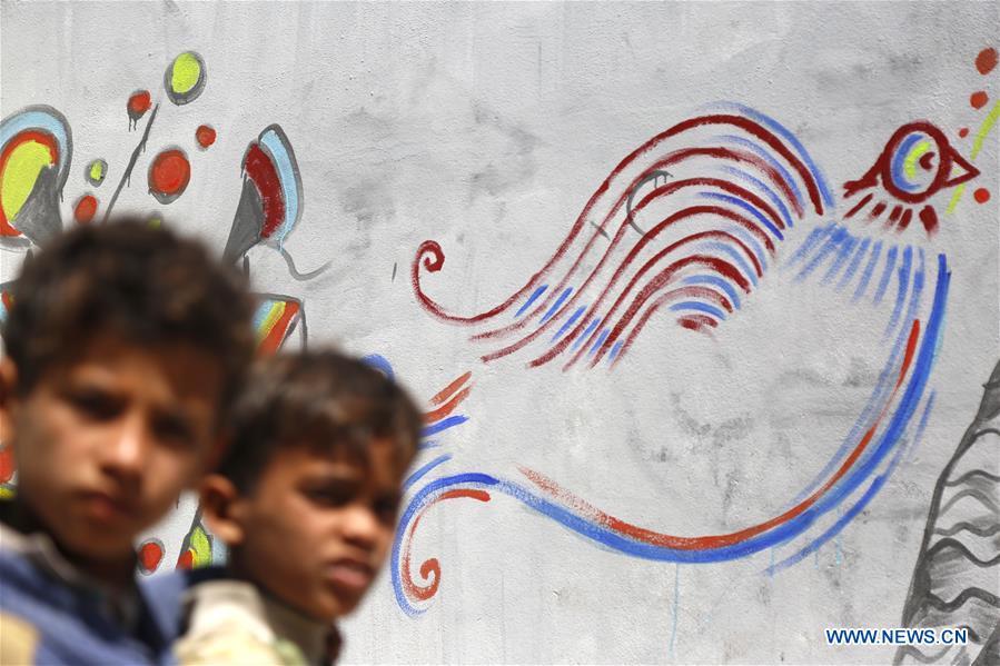 YEMEN-SANAA-GRAFFITI