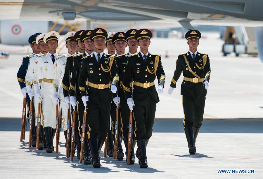 (G20 SUMMIT)CHINA-HANGZHOU-G20-AIRPORT-GUARDS OF HONOR(CN)