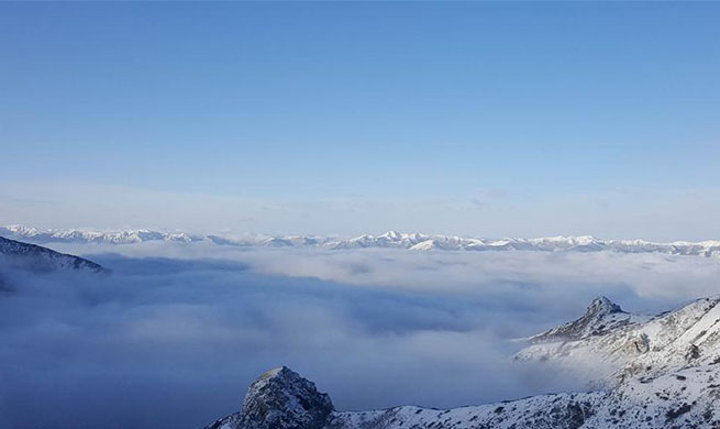 Sanitation workers' photos of Huanglong scenic area in China's Sichuan