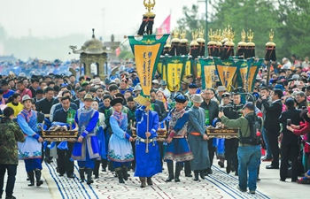 Memorial ritual for Genghis Khan held in China's Inner Mongolia