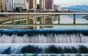 View of Wengjiang River in Shaoguan, S China