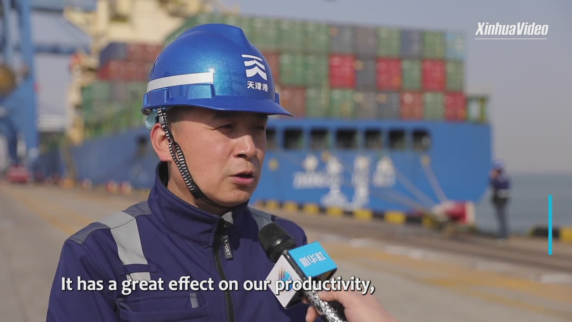 New smart tech boosts efficiency of China's Tianjin Port